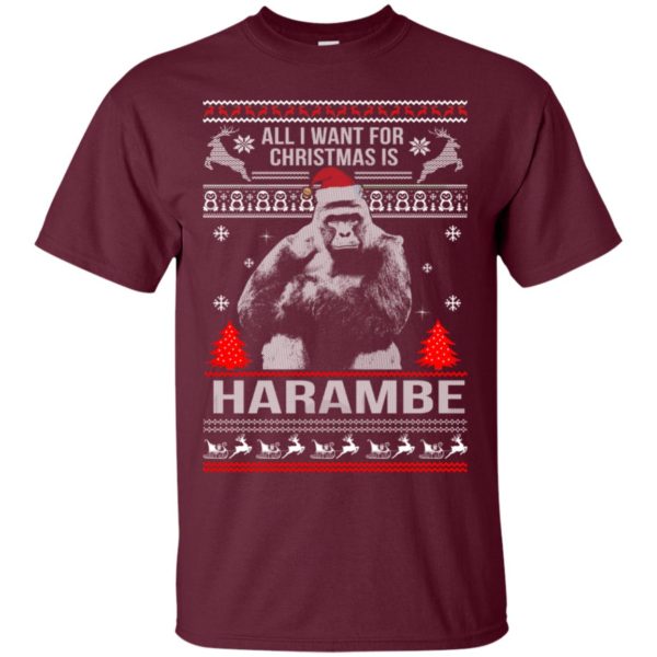 All I Want For Christmas Is Harambe Christmas Sweater