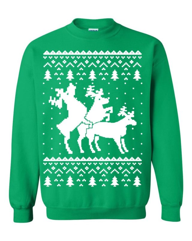 Reindeer Sex Naughty Ugly Christmas Sweater