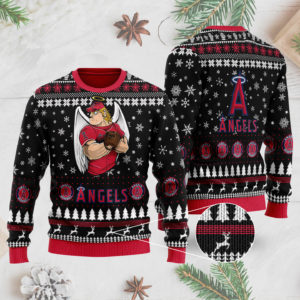 Los Angeles Angels Ugly Christmas Sweater 3D