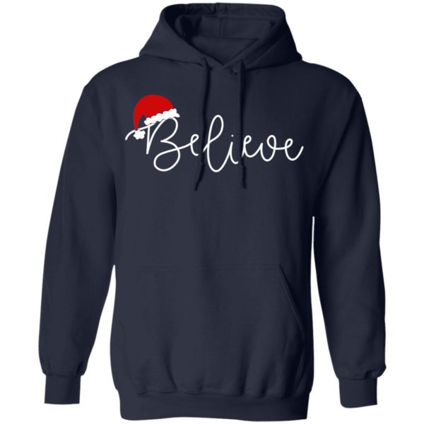 Believe With Santa Hat Ugly Christmas Sweater