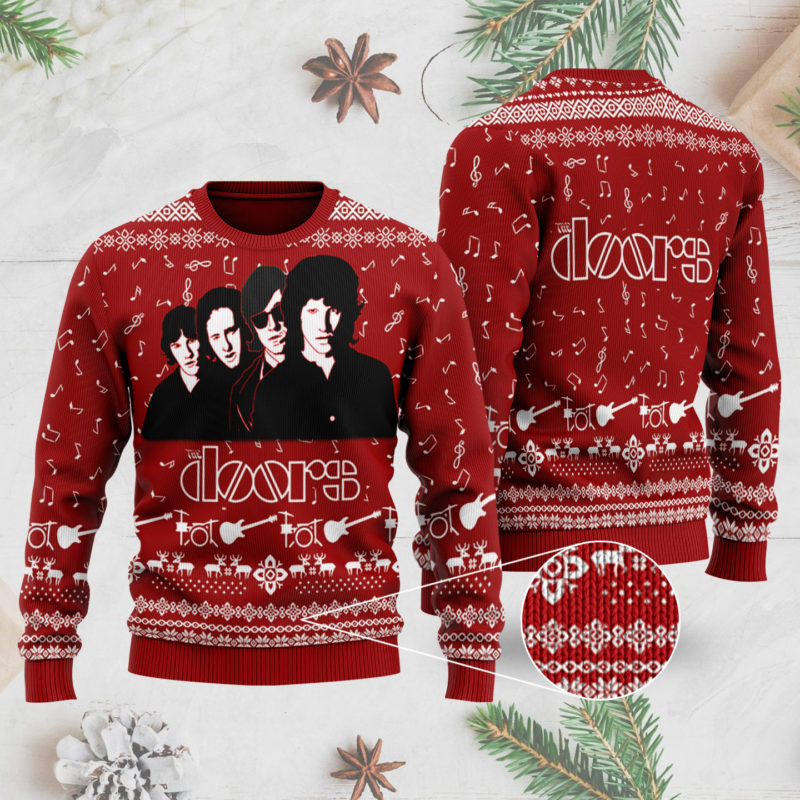 The Doors Band 3D Printed Ugly Christmas Sweater