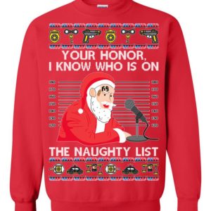 Santa Claus Tekashi69 I Know Who Is On The Naughty List Ugly Christmas Sweater