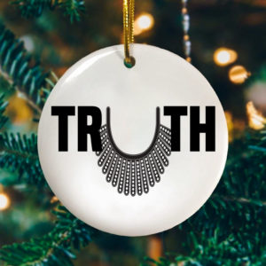 Truth RBG Necklace Decorative Christmas Ornament