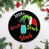 Grinch Hand Christmas Stink Stank Stunk Ornament