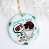 There Is Some Hos In This House Ho Ho Hos Santa Claus Funny Holiday Gift Christmas Ornament