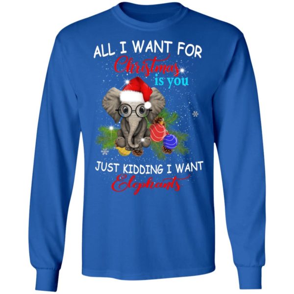 All I Want For Christmas Elephants Ugly Christmas Sweater