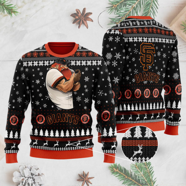 San Francisco Giants Ugly Christmas Sweater 3D