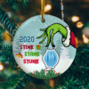 2020 Stink Stank Stunk - Funny Quarantined Christmask Ornament Keepsake - Circle Ornament