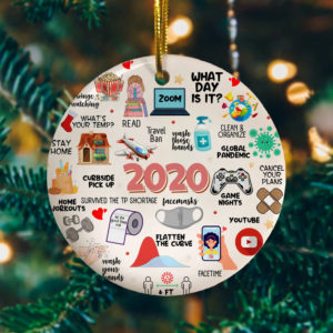 2020 Pandemic Quarantine Decorative Christmas Ornament - Funny Holiday Gift