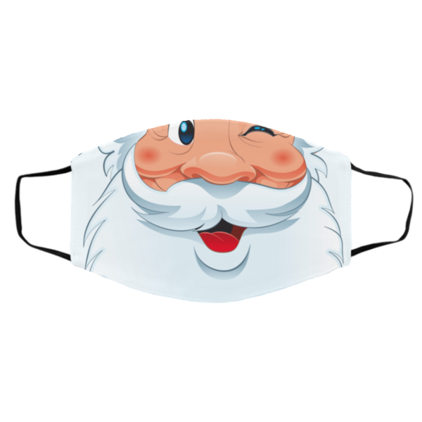 Funny Cartoon Santa Claus Beard Christmas Face Mask