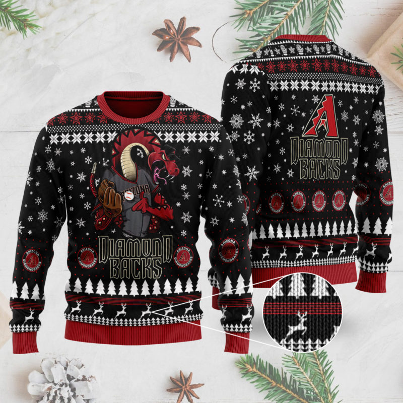 Arizona Diamondbacks 3D Ugly Christmas Sweater