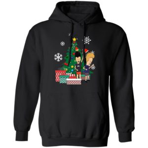 Beavis And Butthead Around The Christmas Tree Ugly Christmas Sweater