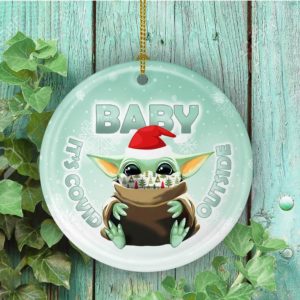 Funny Baby Its Covid Outside Decorative Christmas Ornament – Funny Holiday Gift