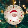 Santa Riding Deer Cart Decorative Christmas Ornament – Funny Holiday Gift