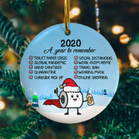 2020 A Year To Remember Decorative Christmas Ornament - Funny Holiday Gift