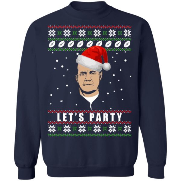 Belichick Lets Party Ugly Christmas Sweater