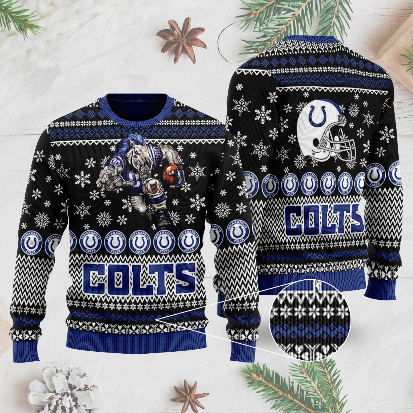indianapolis colts ugly christmas sweater