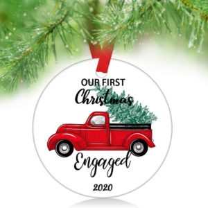 Our First Christmas as Mr & Mrs Couple Married Wedding Decoration Christmas Engaged Ornament 2020