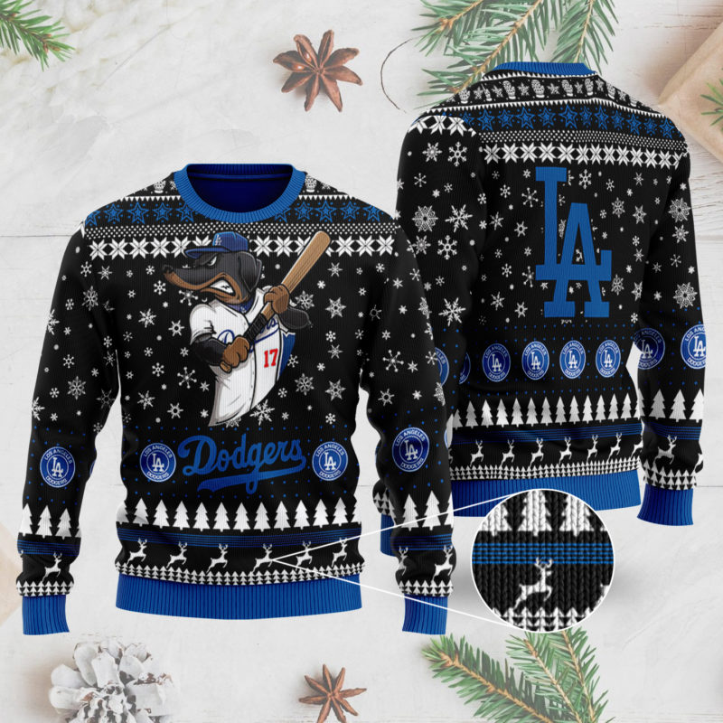 Los Angeles Dodgers 3D Ugly Christmas Sweater