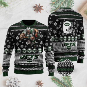 New York Jets 3D Ugly Christmas Sweater