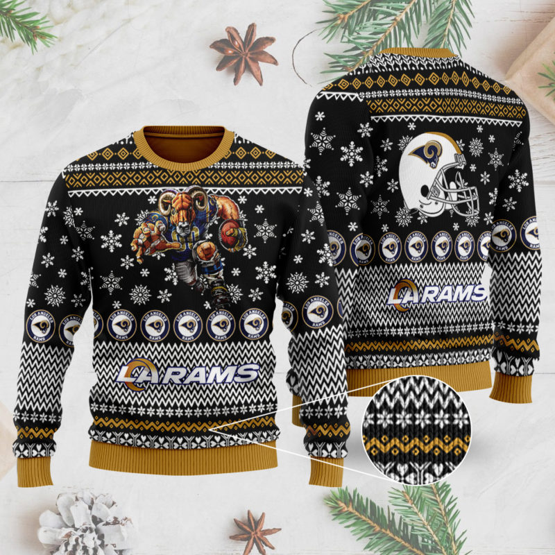 Los Angeles Rams Ugly Christmas Sweater 3D