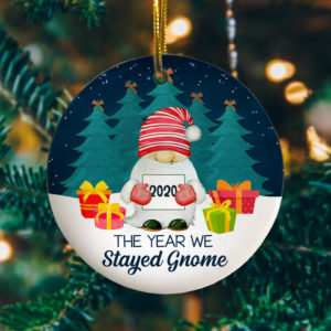 2020 The Year We Gnome Circle Ornament Keepsake – Funny 2020 Chritstmas Ornament