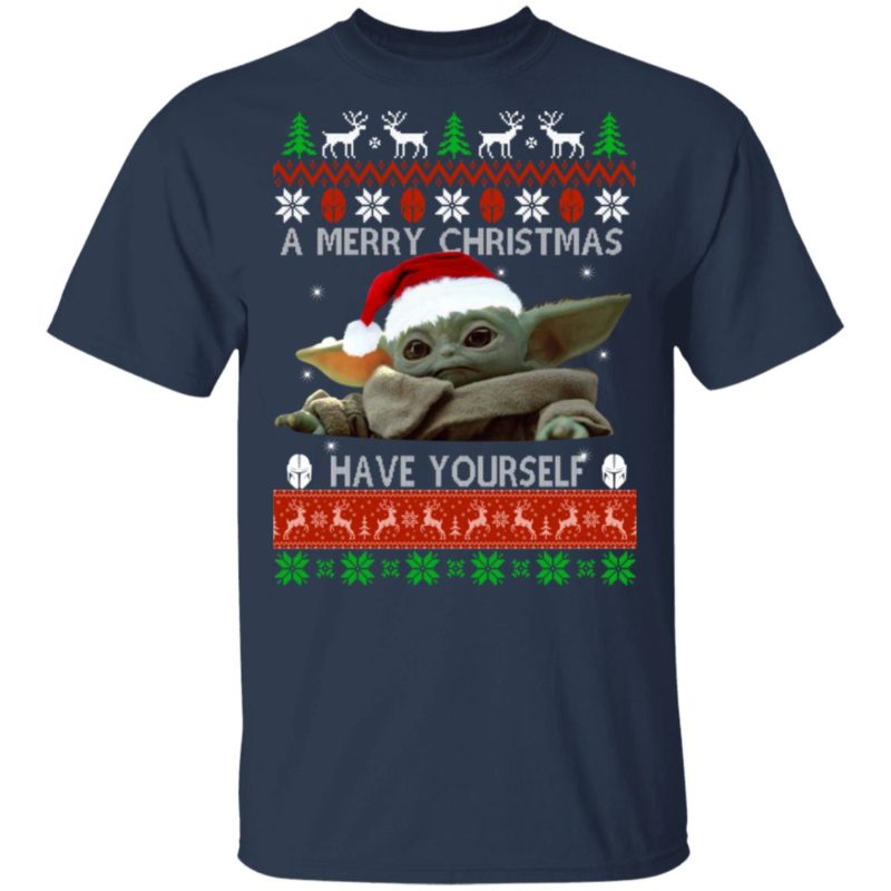 Baby Yoda A Merry Christmas Have Yourself Ugly Christmas Sweater