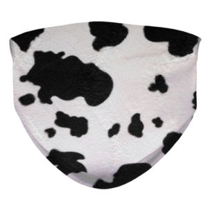 Cow Fur Pattern Farm Animal Milk Cow Face Mask