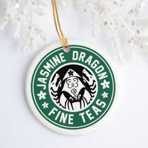 Jasmine Dragon Fine Teas Decorative Christmas Ornament – Funny Holiday Gift