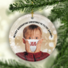 Happy Hour Quarantine-wine Christmas Ornament