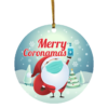 We Survived 2020 Christmas Ornament – Santa Ornament With Mask Reindeer Elf Decorative Ornament