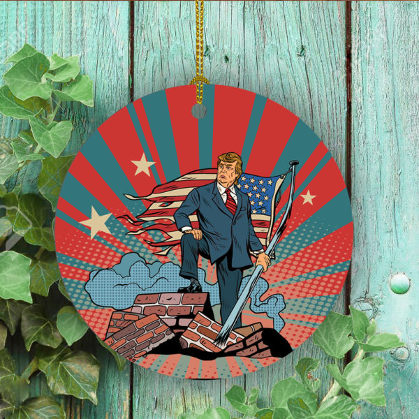Donald Trump 2020 Decorative Trump Supporter Christmas Ornament