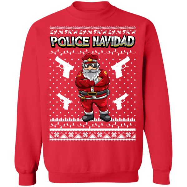 Police Navidad Ugly Christmas Sweater