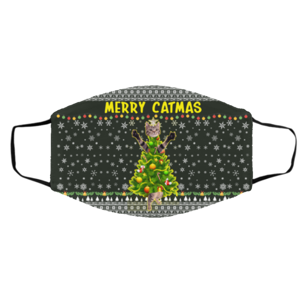 Merry Catmas – Kitten Kitty Ugly Christmas Face Mask