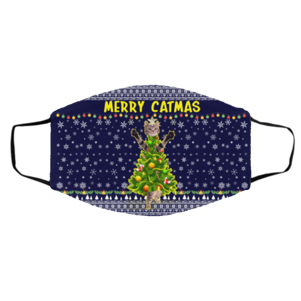 Merry Catmas – Kitten Kitty Ugly Christmas Face Mask