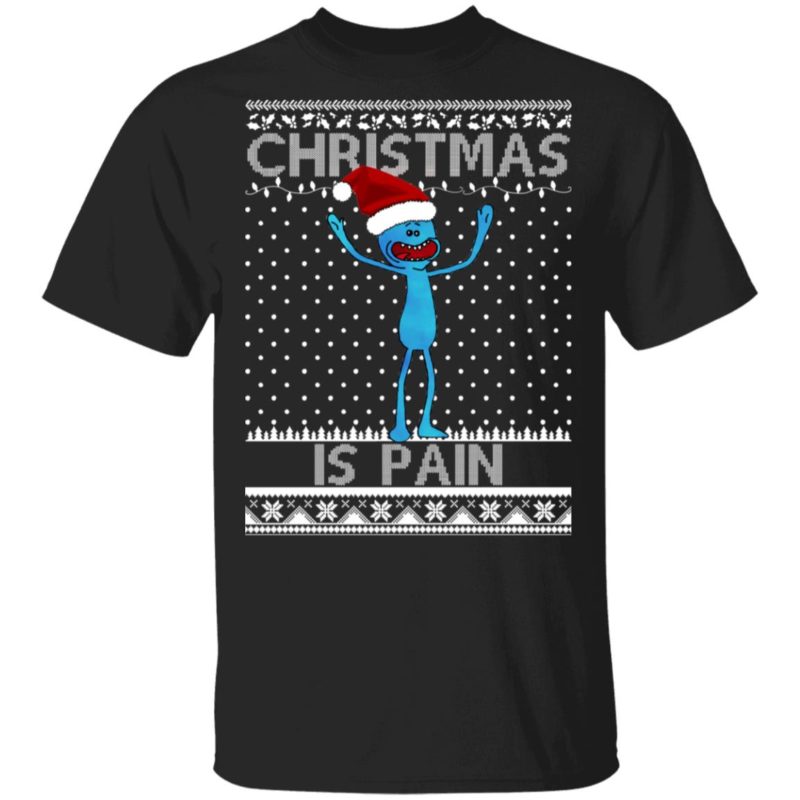 Mr Meeseeks Christmas Is Pain Ugly Christmas Sweater