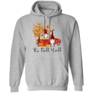It's Fall Y'all Cute Gnomes Pumpkin Autumn Tree Fall Shirt