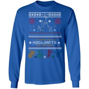 Id Rather Stay At HOGWARTS This Christmas Harry Potter Ugly Christmas Sweater, Long Sleeve