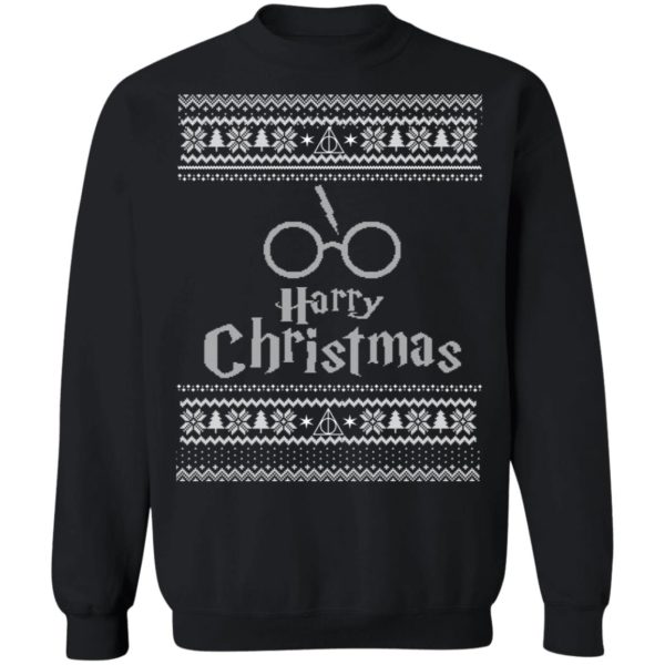 Harry Potter Wizard Movie Ugly Christmas Sweater, Long Sleeve