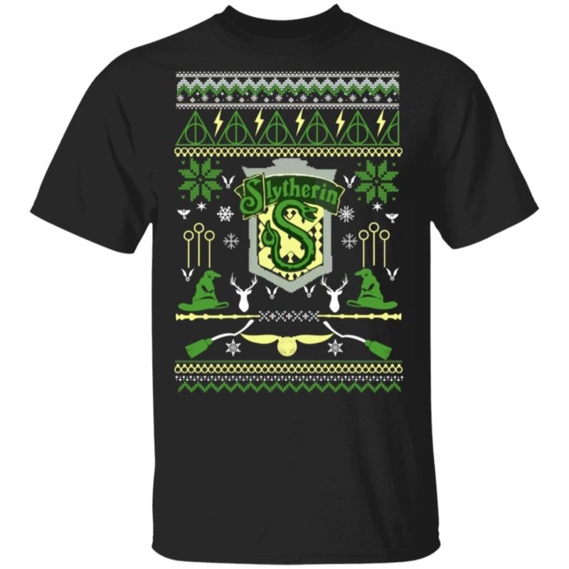 Harry Potter Slytherin Ugly Christmas Sweater, Long Sleeve