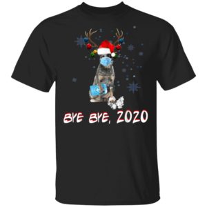 Australian Cattle Dog Bye Bye 2020 Christmas New Year T-Shirt, Long Sleeve