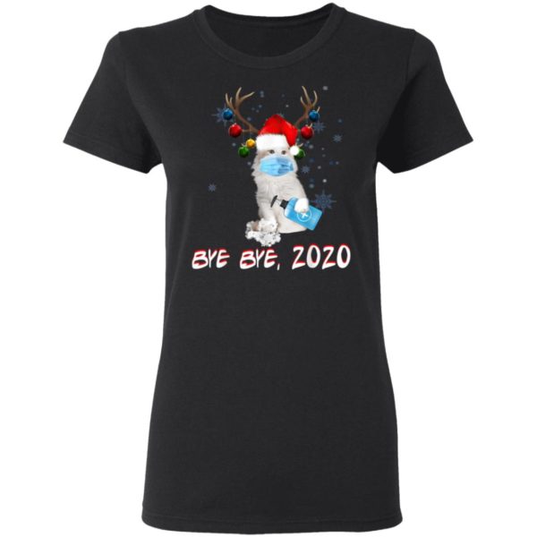 American Curl Cat Bye Bye 2020 Christmas New Year T-Shirt, Long Sleeve