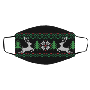 UGLY CHRISTMAS SWEATER Pattern Face Mask