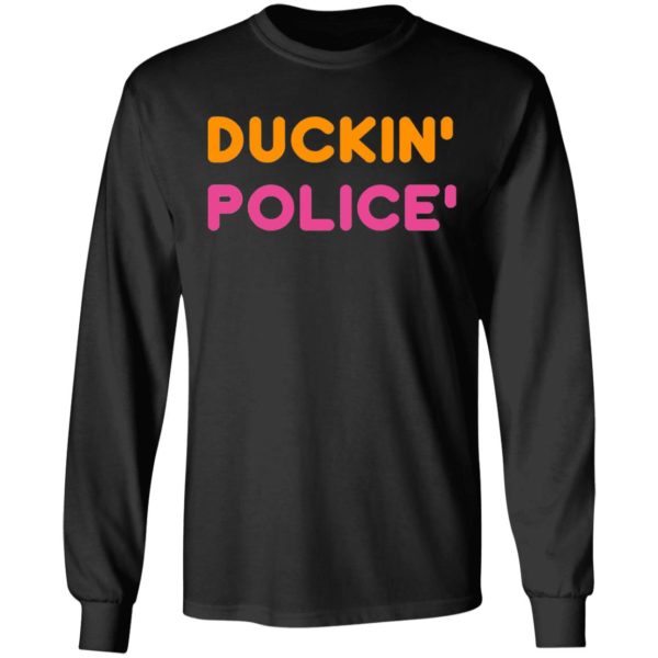Duckin Police shirt, long sleeve
