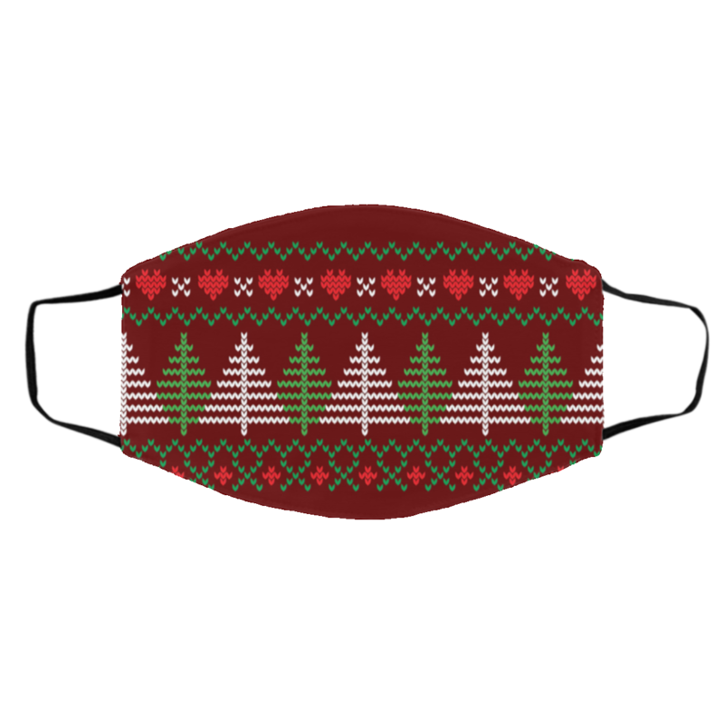 Ugly Christmas Sweater 2020 Pattern Face Mask