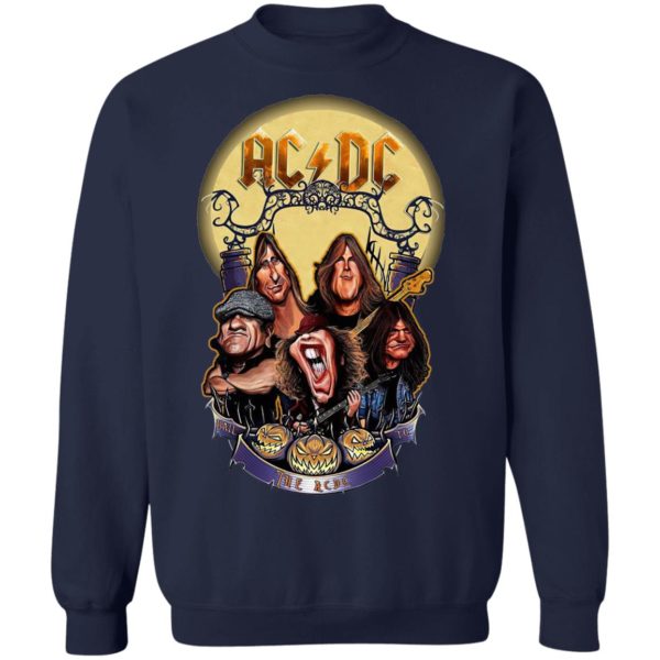 The Ac Dc Rock Band Comic Halloween Shirt