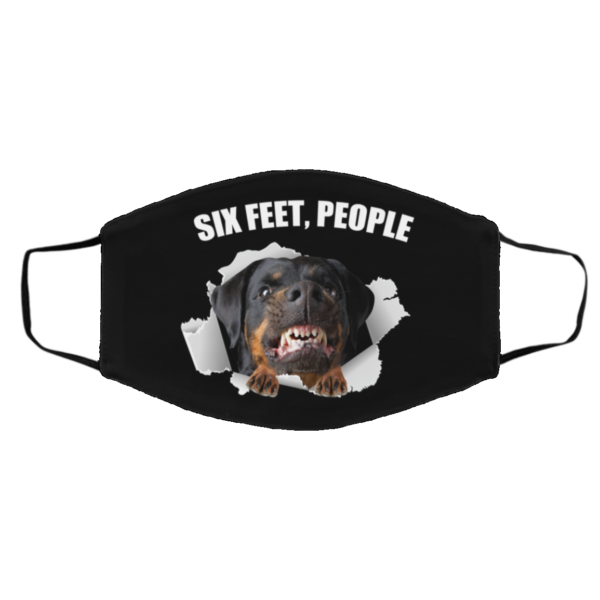 Rottweiler-Six Feet, People Face Mask