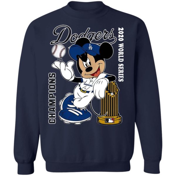 Mickey Mouse LA Dodgers 2020 World Series Champions Shirt