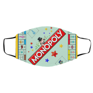 Monopoly Board Game Face Mask