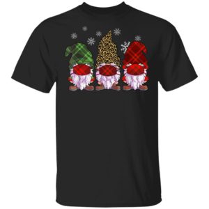 Quarantine Christmas Gnomes Wearing Mask Buffalo Plaid Shirt